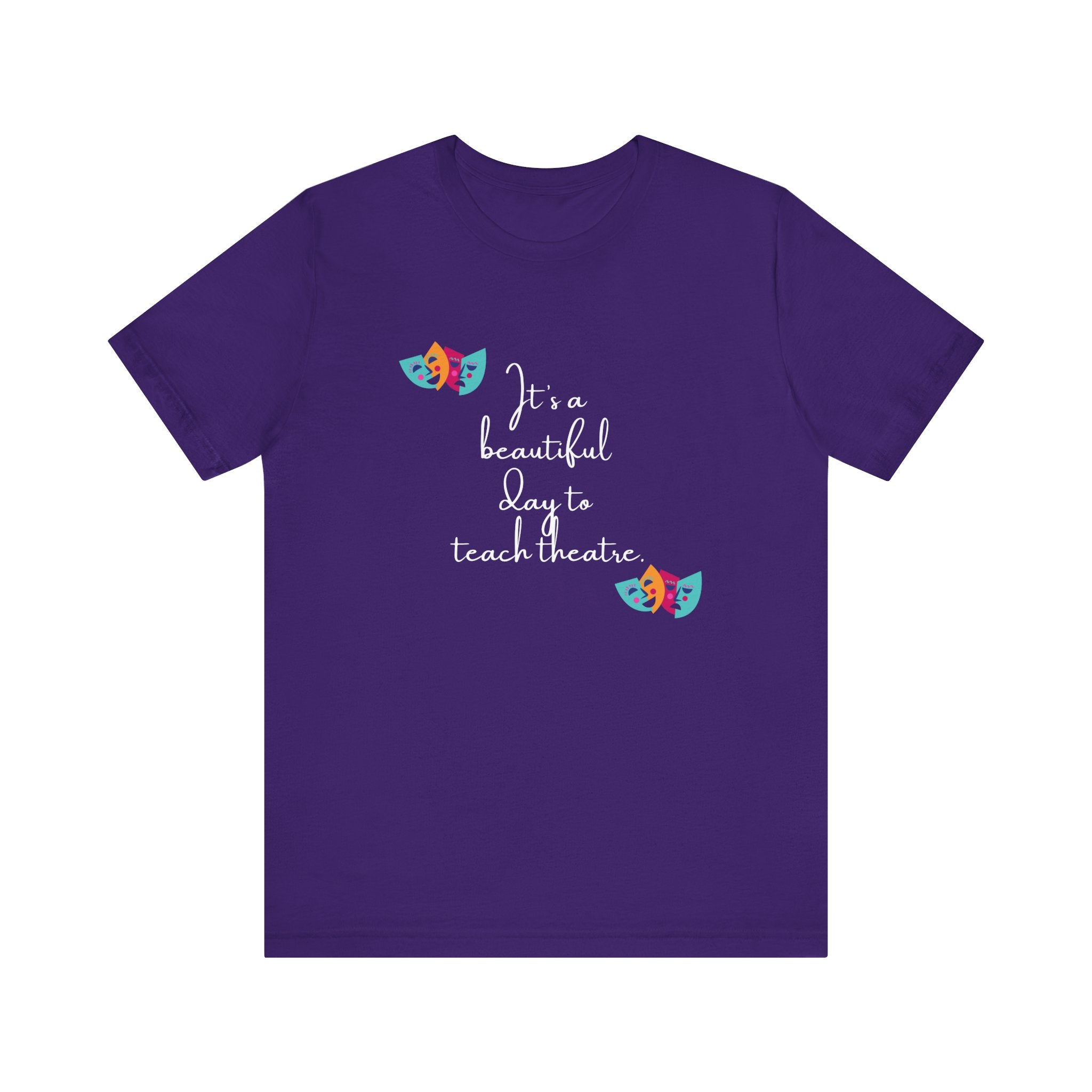Unisex Softstyle T-Shirt - "It's a Beautiful Day to Teach Theatre" - Inspirational Tee for Educators and Theatre Lovers šØš¦
