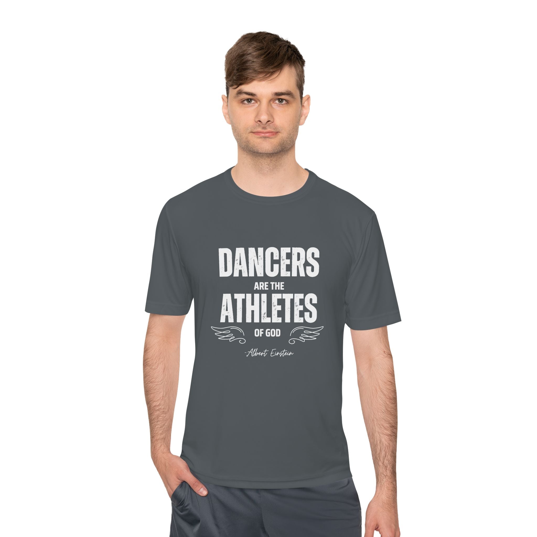 "Dancers Are the Athletes of God" Unisex Moisture-Wicking Tee – Move Freely, Perform Boldly