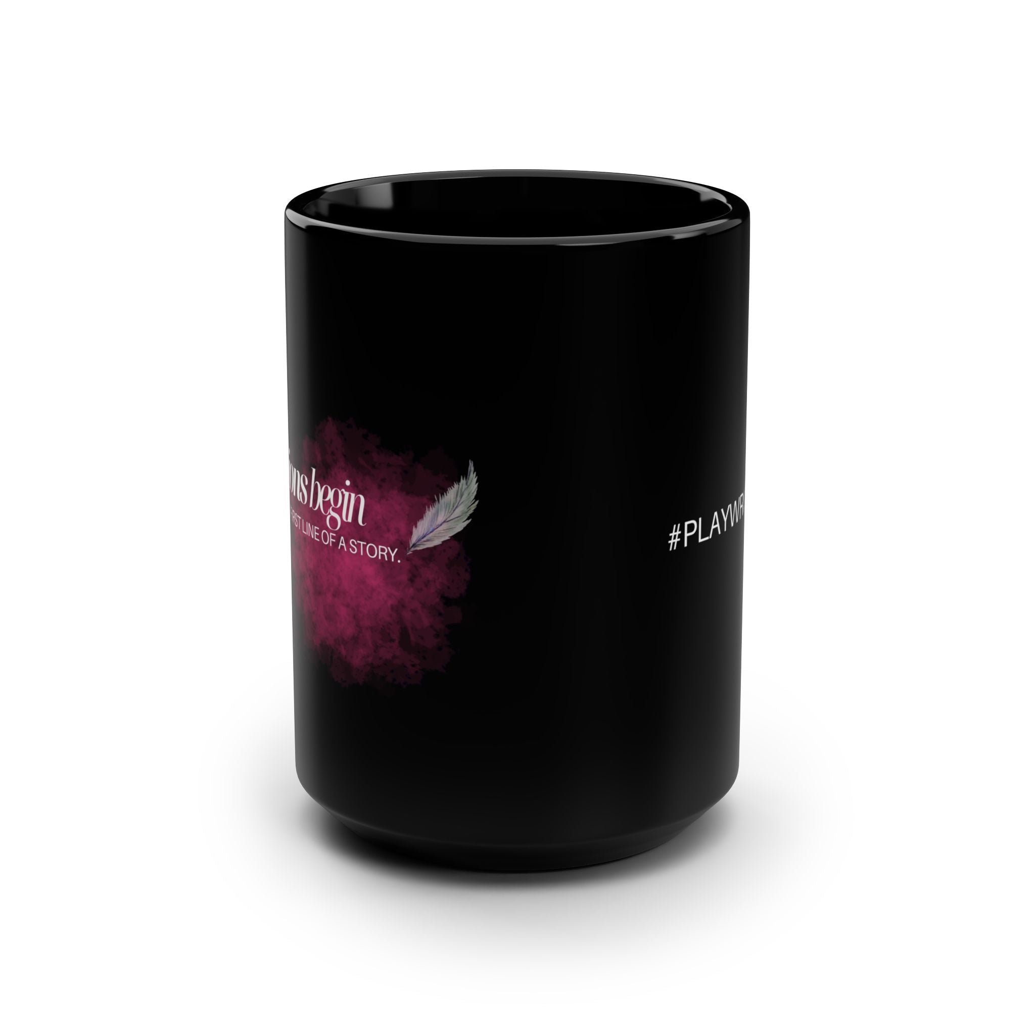 "Revolutions Begin in the First Line of a Story"β Playwright Mug πβπ‘