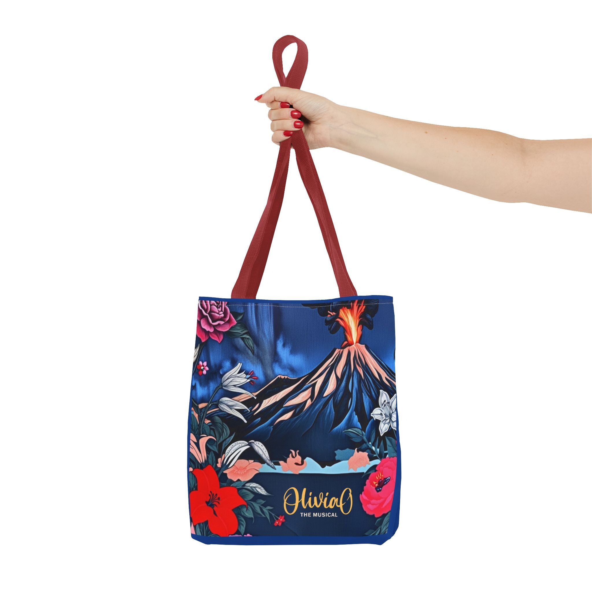 Olivia O Tote Bag - Colorful, Floral, Volcanic - Perfect for Musical Lovers