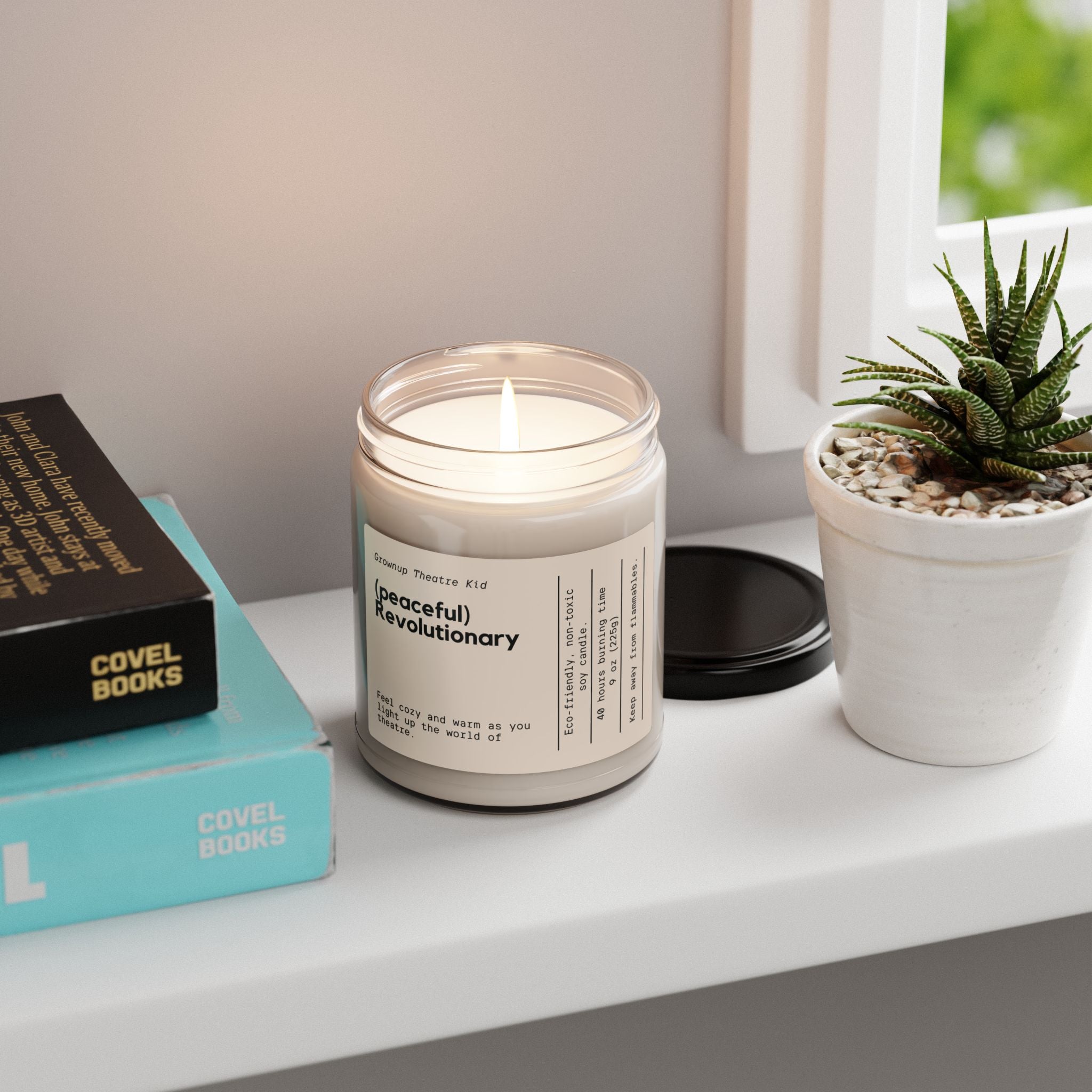Eco-Friendly Scented Soy Candle - "Peaceful Revolutionary" - 9oz