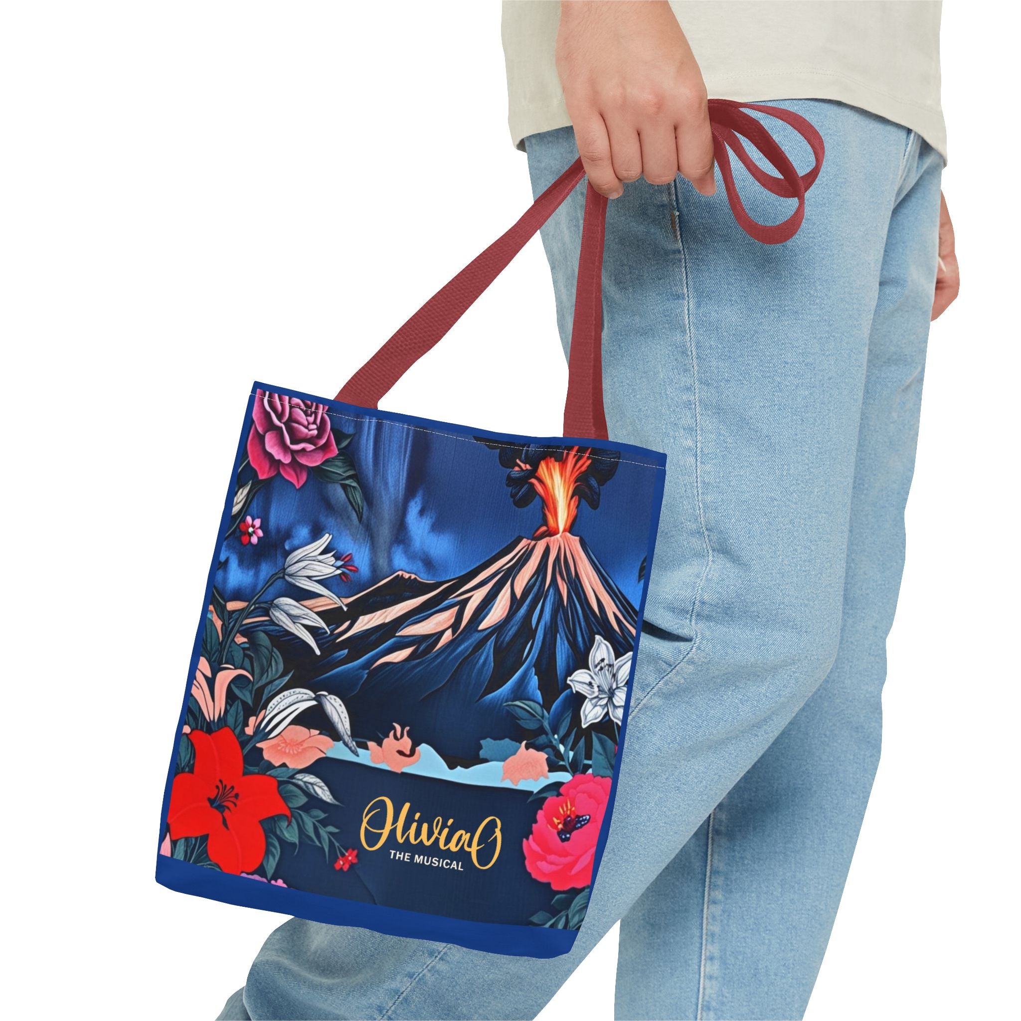 Olivia O Tote Bag - Colorful, Floral, Volcanic - Perfect for Musical Lovers