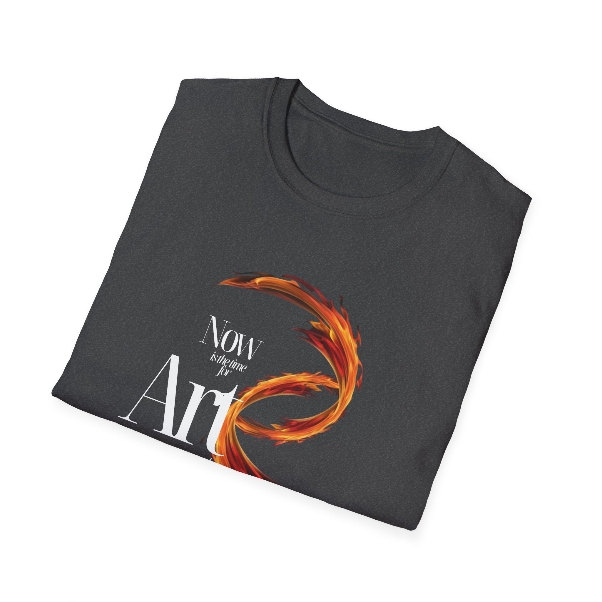 "Now Is the Time for Art and Revolution" Unisex Softstyle T-Shirt - Perfect for Theatre Lovers 🇨🇦
