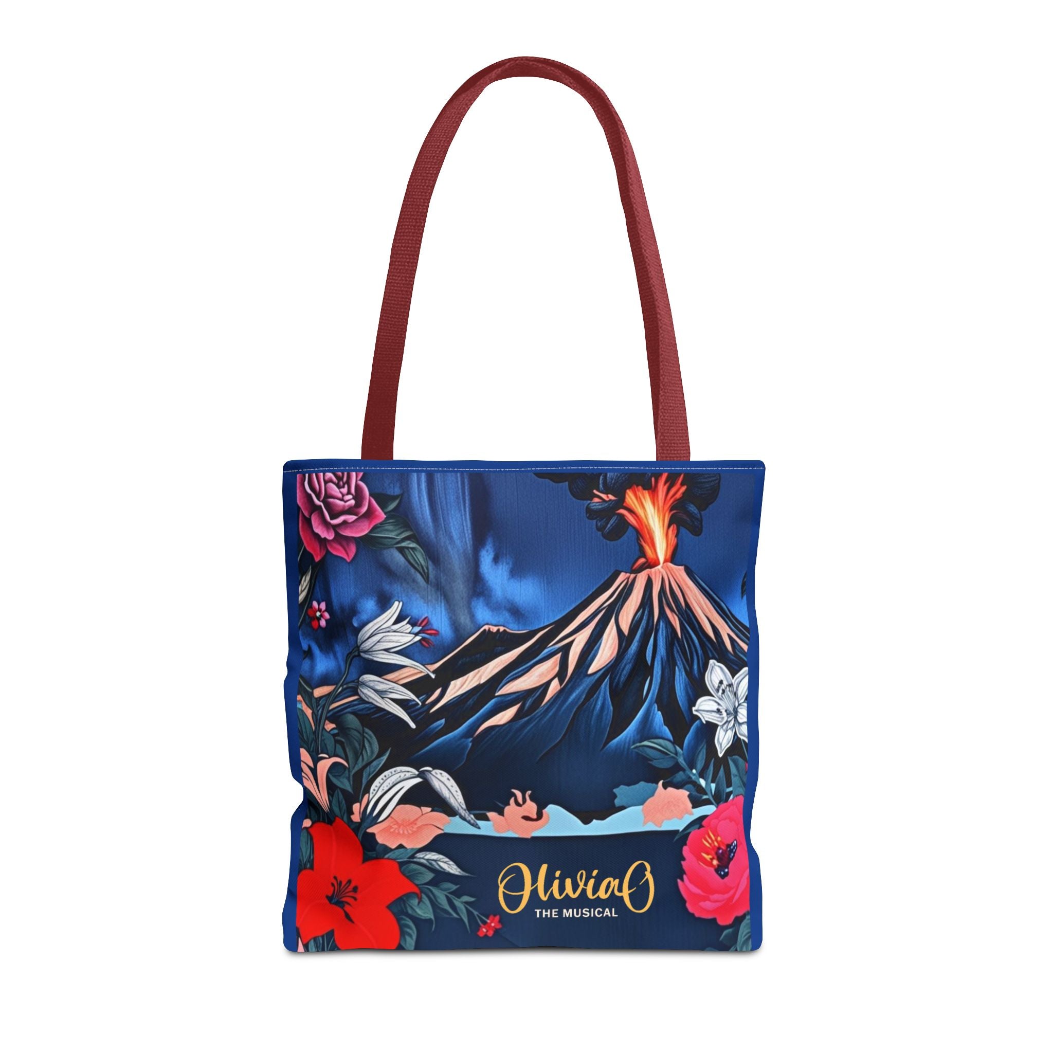 Olivia O Tote Bag - Colorful, Floral, Volcanic - Perfect for Musical Lovers