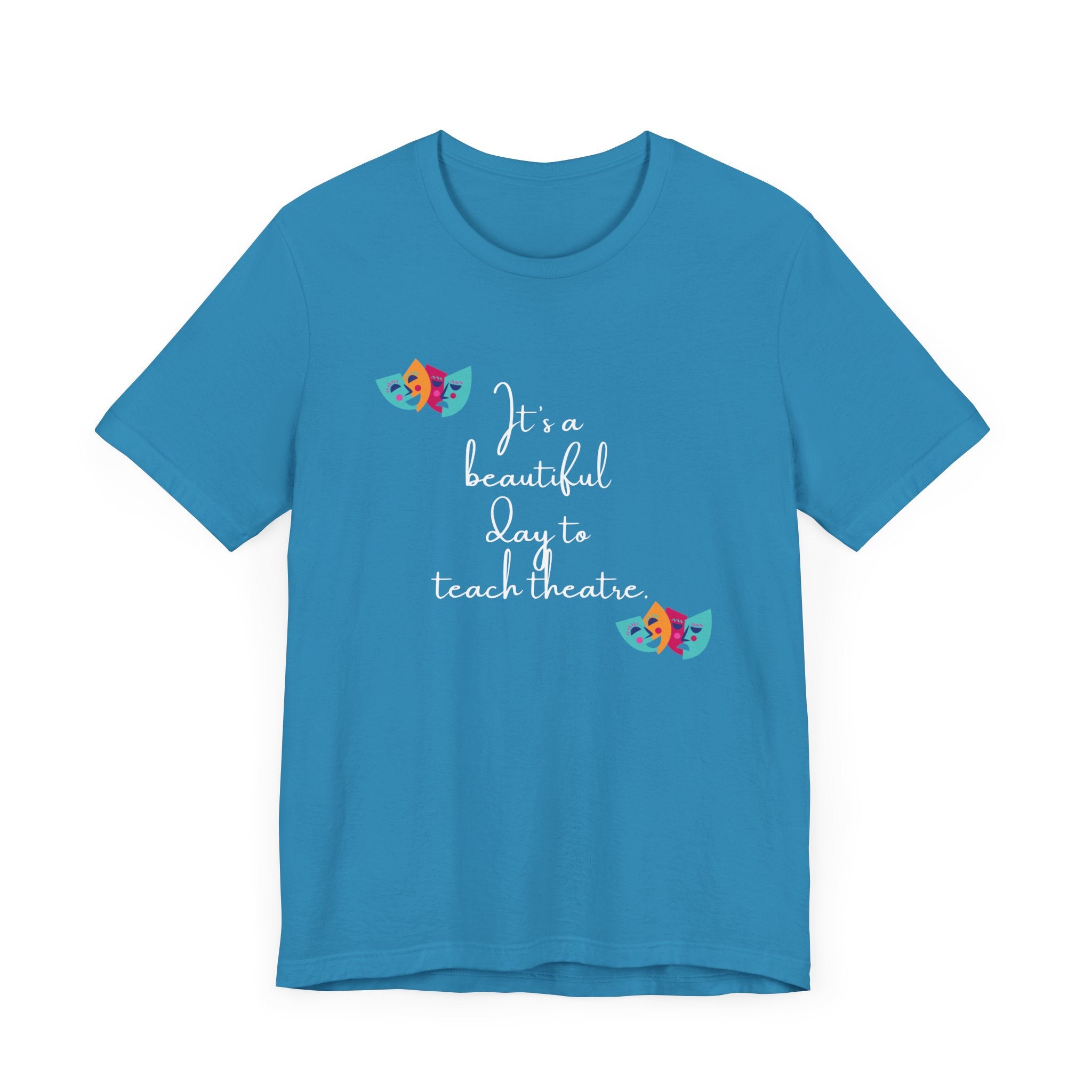 Unisex Softstyle T-Shirt - "It's a Beautiful Day to Teach Theatre" - Inspirational Tee for Educators and Theatre Lovers šØš¦