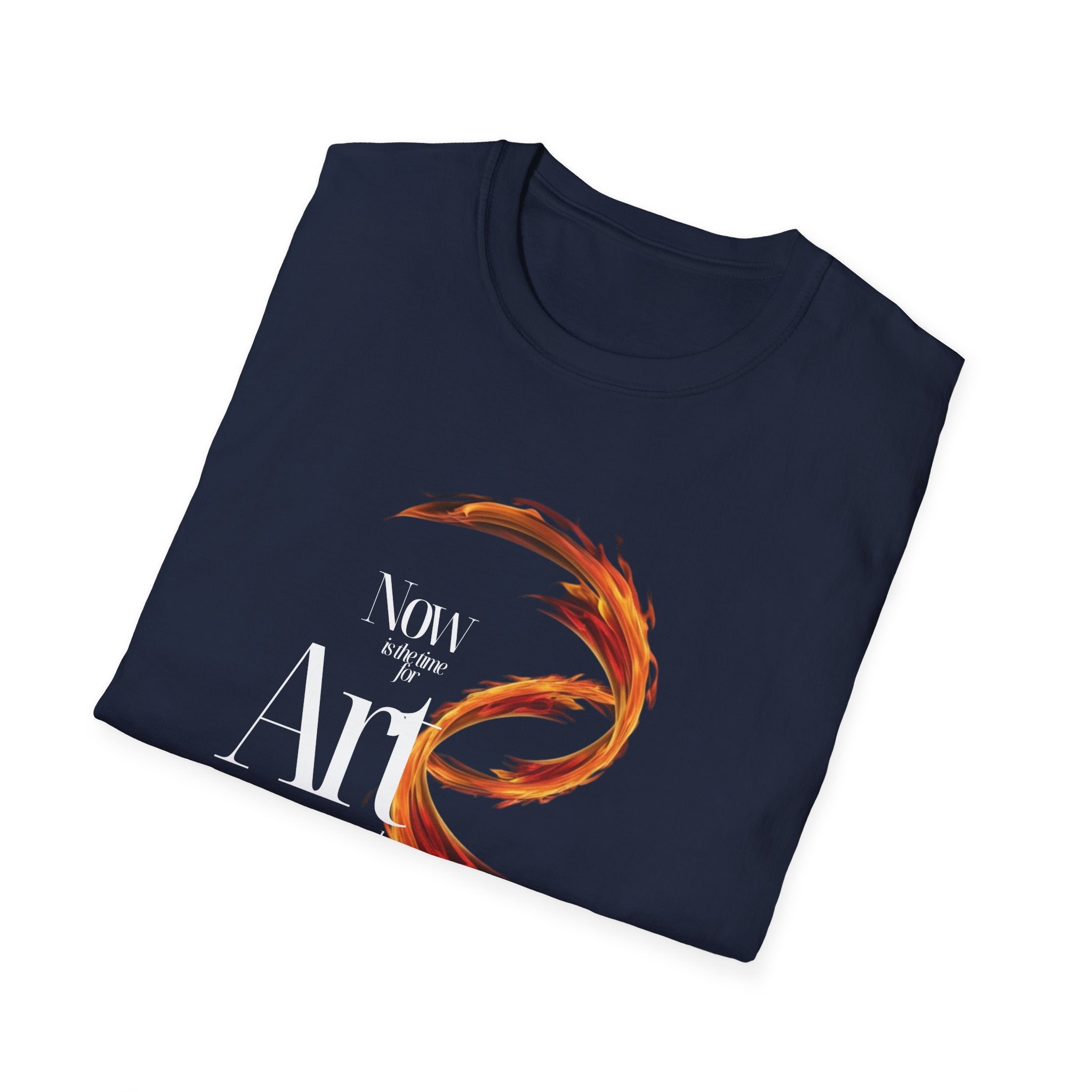 "Now Is the Time for Art and Revolution" Unisex Softstyle T-Shirt - Perfect for Theatre Lovers 🇨🇦