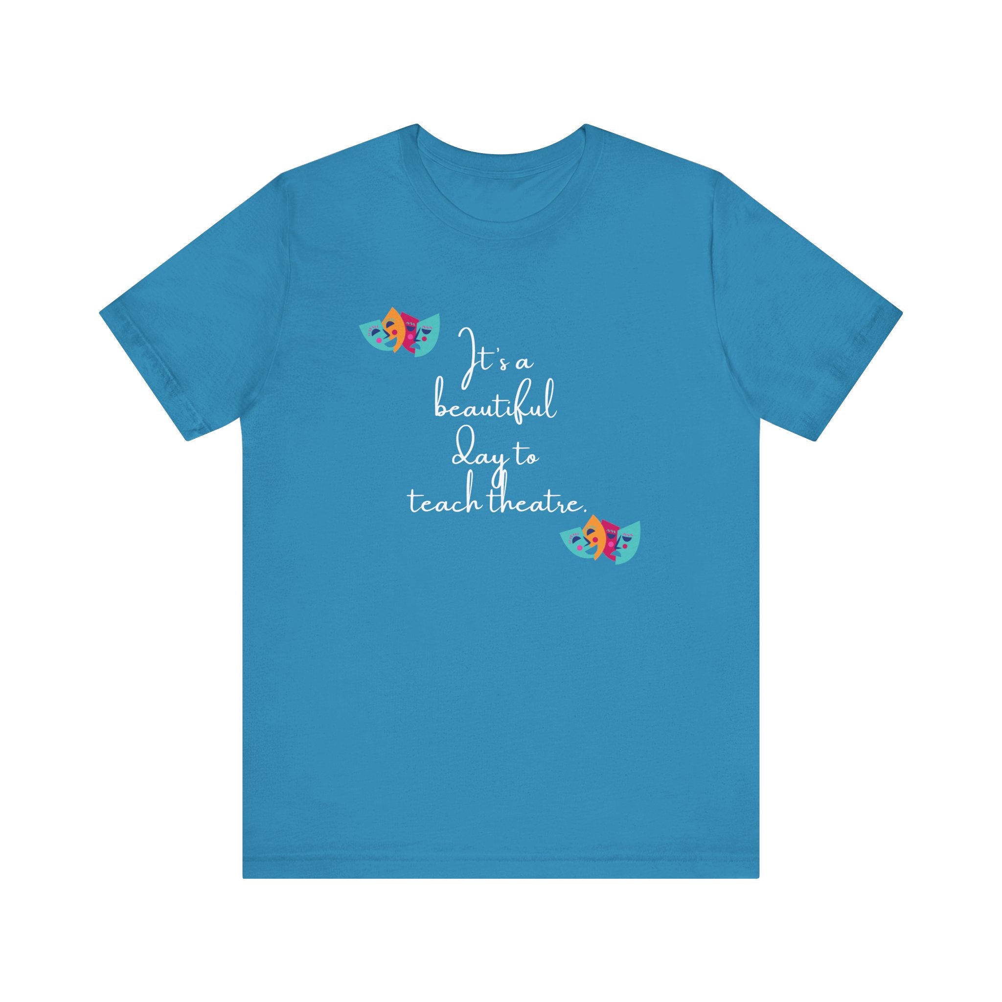 Unisex Softstyle T-Shirt - "It's a Beautiful Day to Teach Theatre" - Inspirational Tee for Educators and Theatre Lovers šØš¦