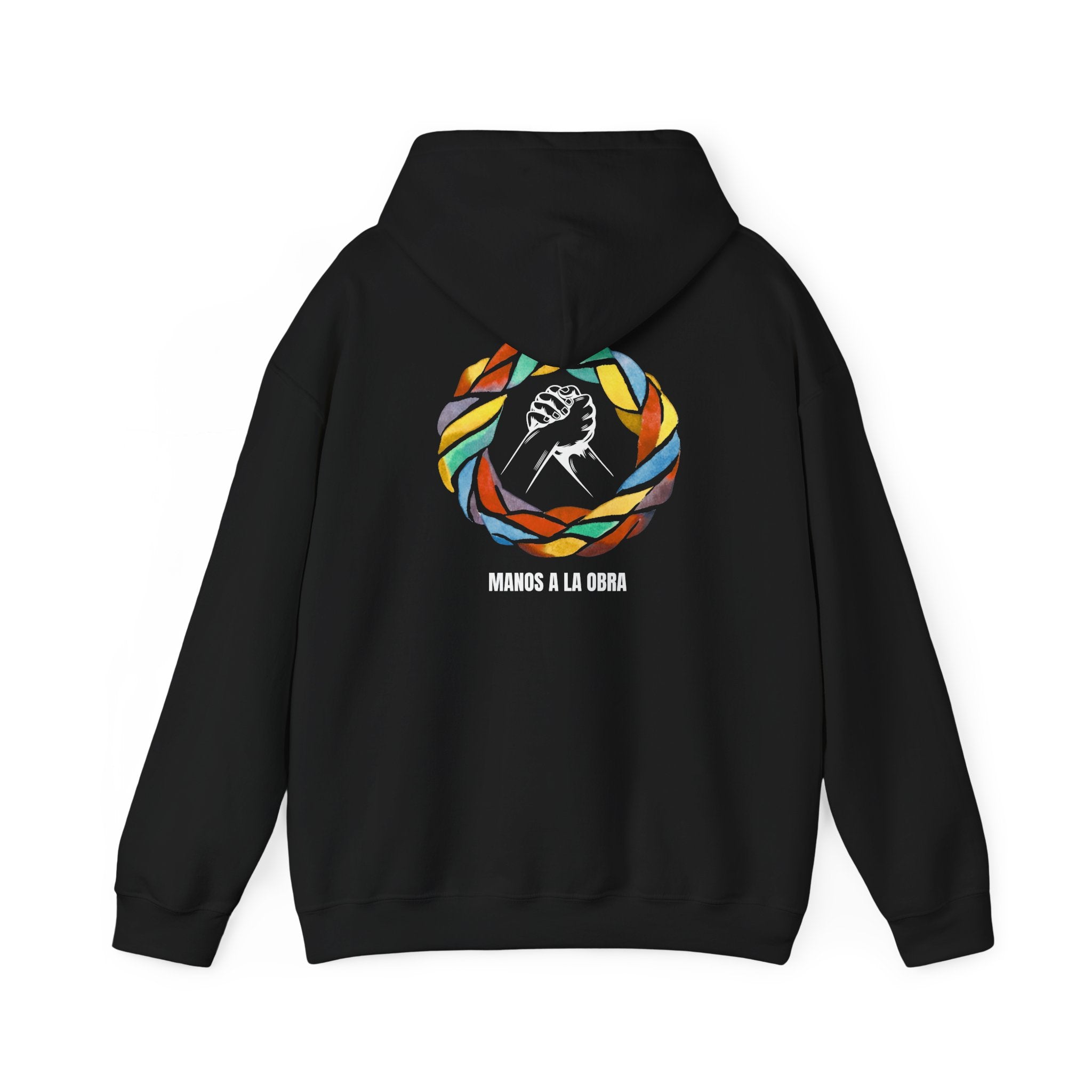 Olivia O "Manos A La Obra" Sweatshirt - Unisex Heavy Blend™ Hooded Design for Musical Fans