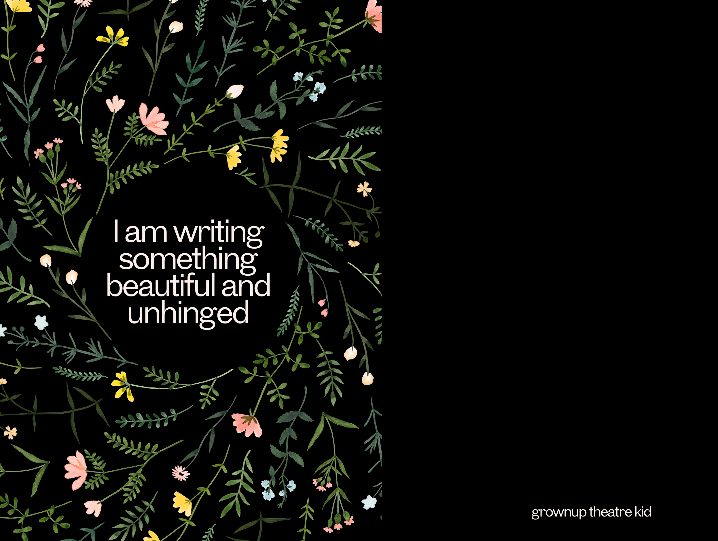 I Am Writing Something Beautiful and Unhinged - Softcover Journal 🇨🇦