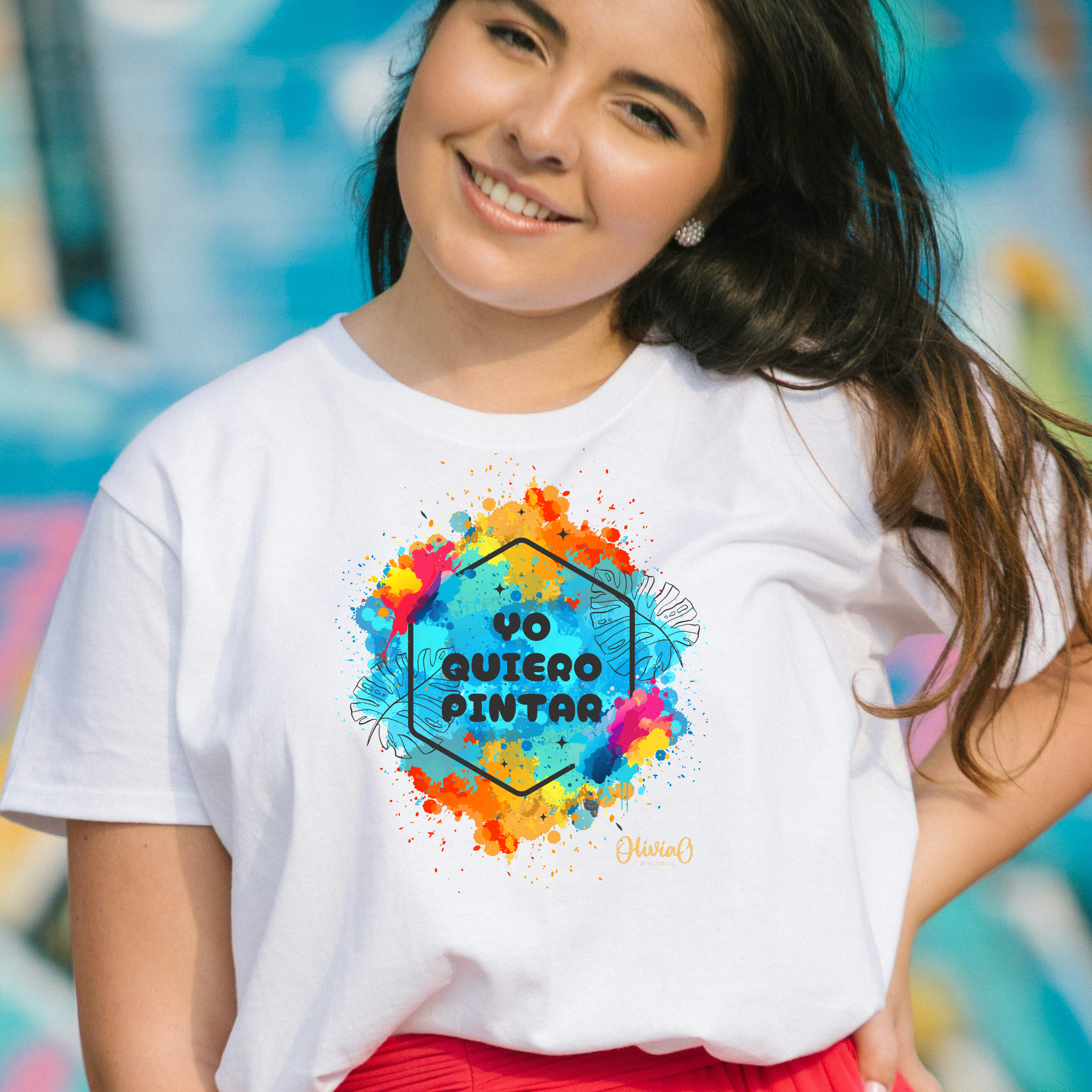 Olivia O Musical Artistic Tee - "Yo Quiero Pintar" T-Shirt