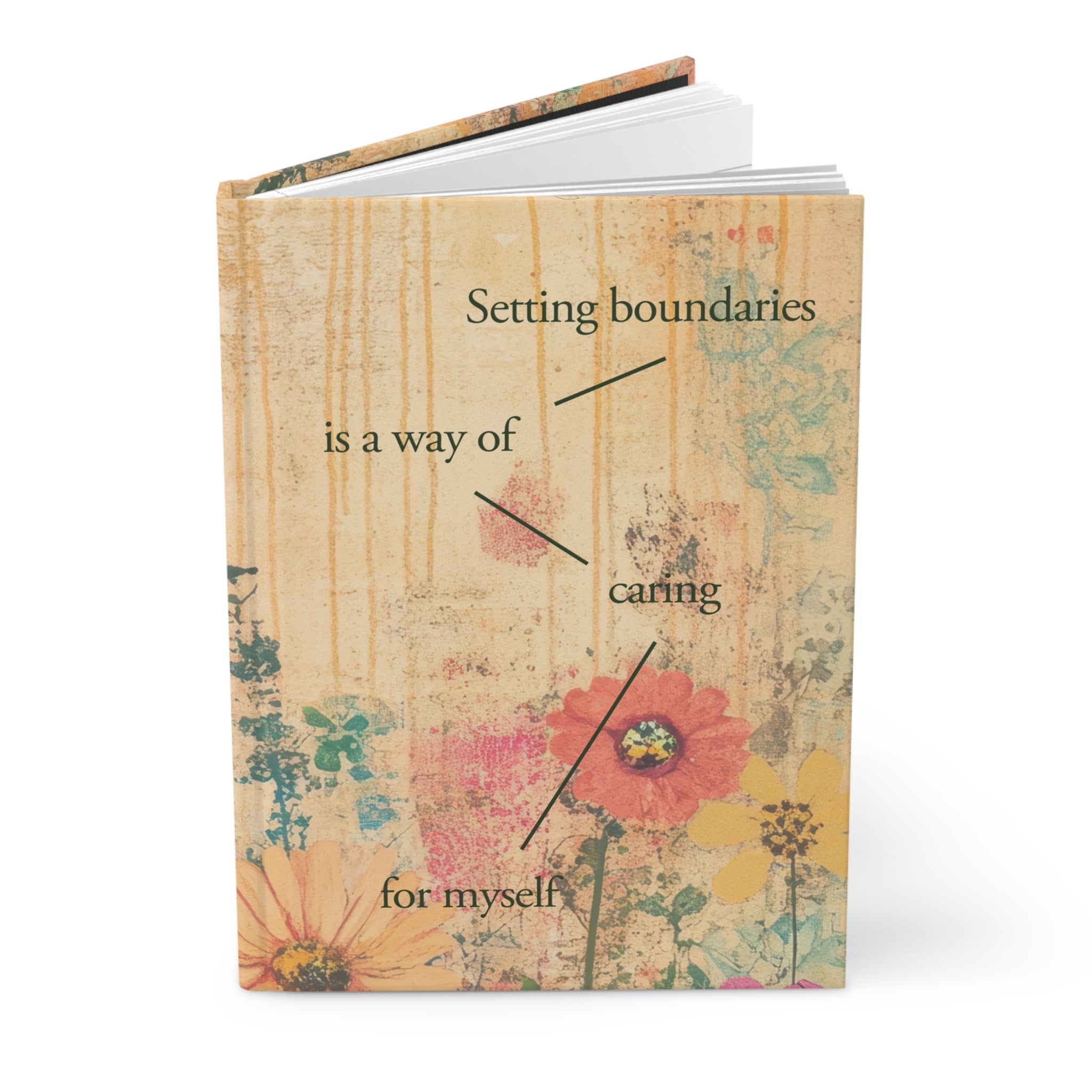 "Setting Boundaries" -  Hardcover Journal